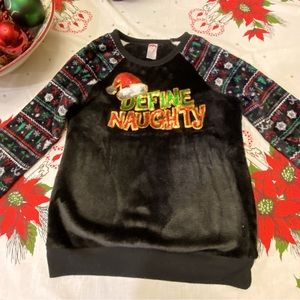 Holiday Time Child’s Christmas velour pullover.  Sz3-5